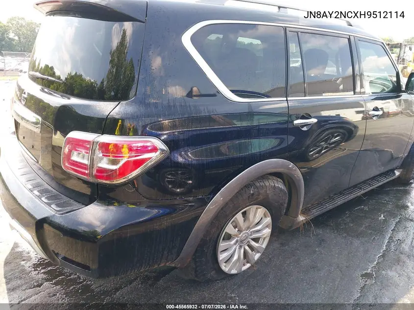 2017 Nissan Armada Sv VIN: JN8AY2NCXH9512114 Lot: 45565932