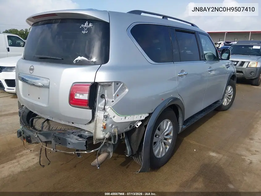 2017 Nissan Armada Sv VIN: JN8AY2NC0H9507410 Lot: 45587966
