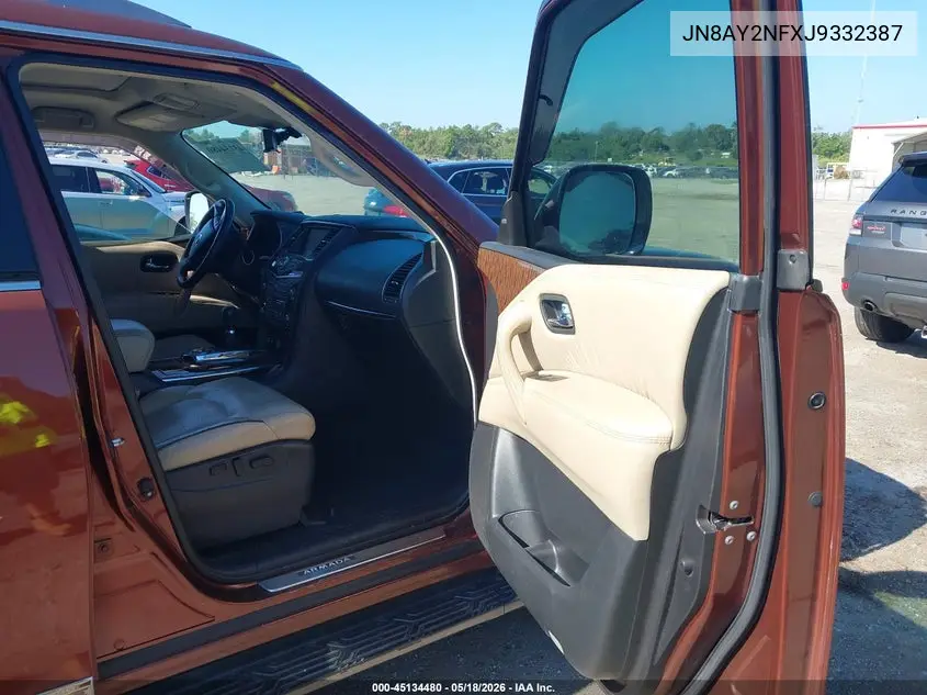 2018 Nissan Armada Platinum VIN: JN8AY2NFXJ9332387 Lot: 45134480