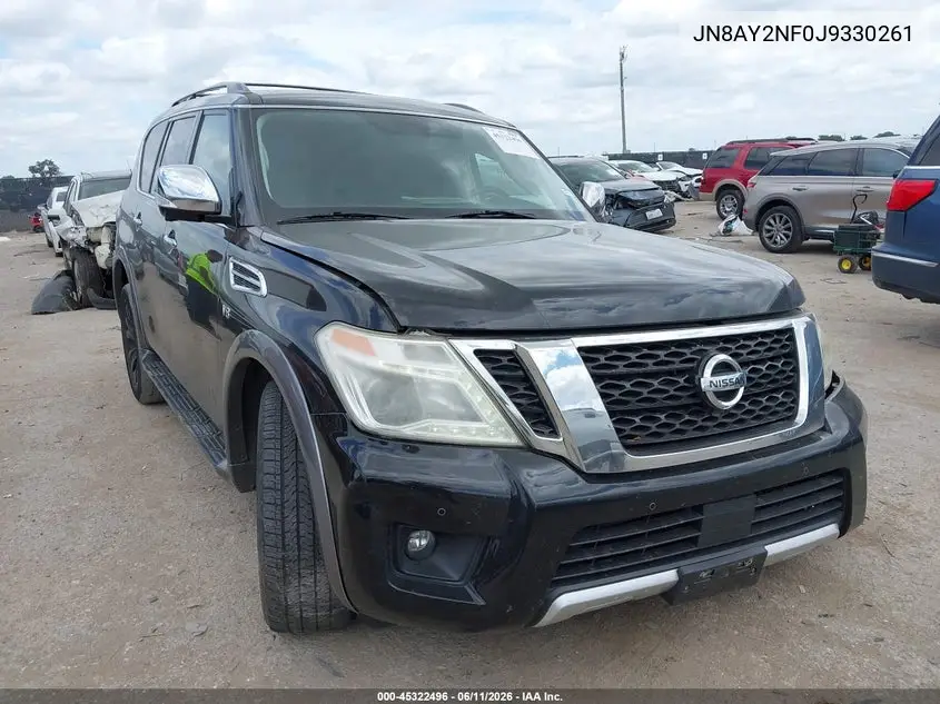 2018 Nissan Armada Platinum VIN: JN8AY2NF0J9330261 Lot: 45322496