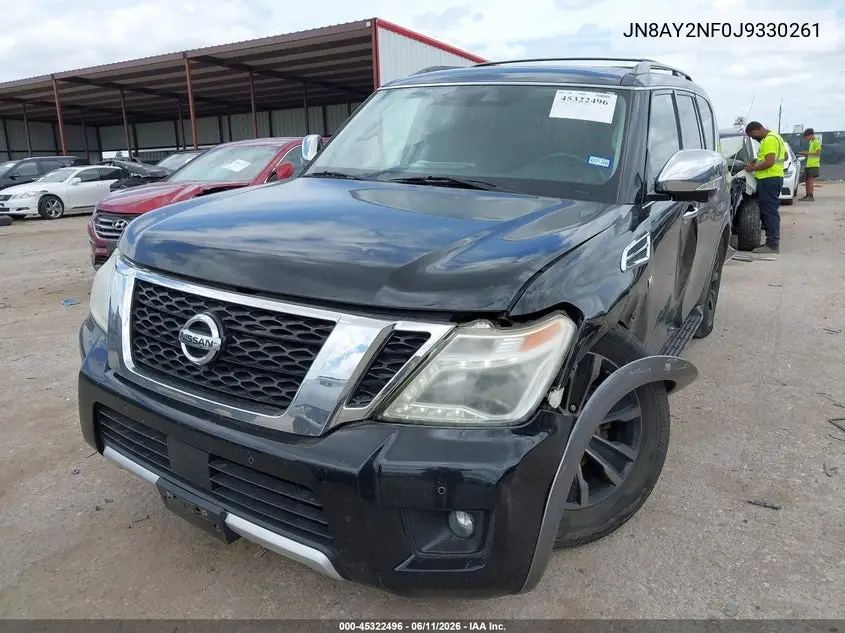 2018 Nissan Armada Platinum VIN: JN8AY2NF0J9330261 Lot: 45322496