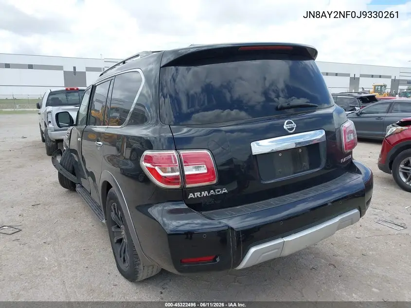 2018 Nissan Armada Platinum VIN: JN8AY2NF0J9330261 Lot: 45322496