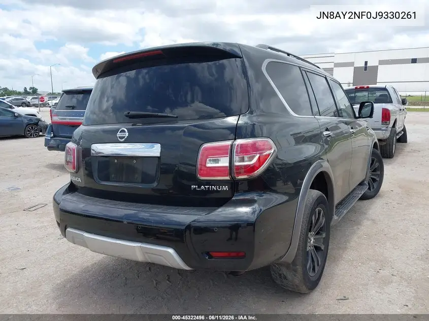 2018 Nissan Armada Platinum VIN: JN8AY2NF0J9330261 Lot: 45322496