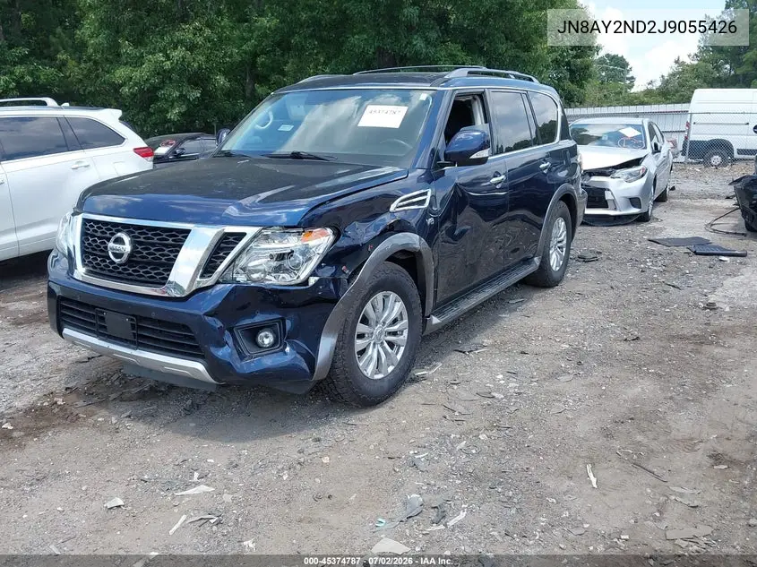 2018 Nissan Armada Sv VIN: JN8AY2ND2J9055426 Lot: 45374787