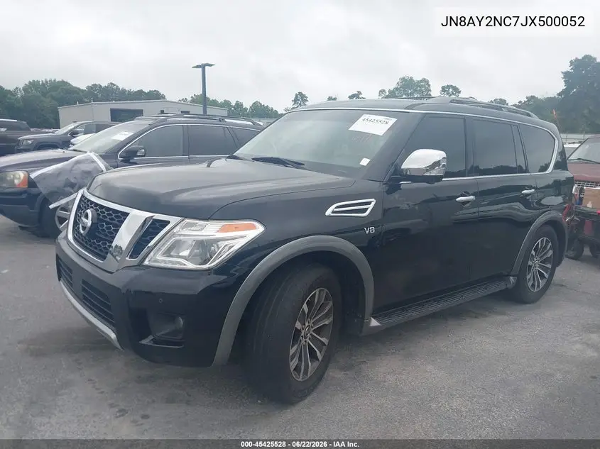 2018 Nissan Armada Sl VIN: JN8AY2NC7JX500052 Lot: 45425528