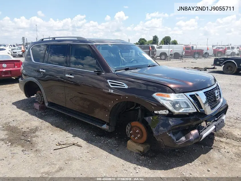 2018 Nissan Armada Sv VIN: JN8AY2ND1J9055711 Lot: 45508610