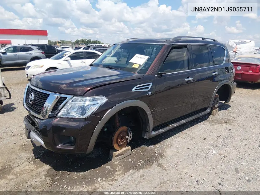 2018 Nissan Armada Sv VIN: JN8AY2ND1J9055711 Lot: 45508610