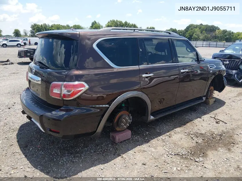 2018 Nissan Armada Sv VIN: JN8AY2ND1J9055711 Lot: 45508610