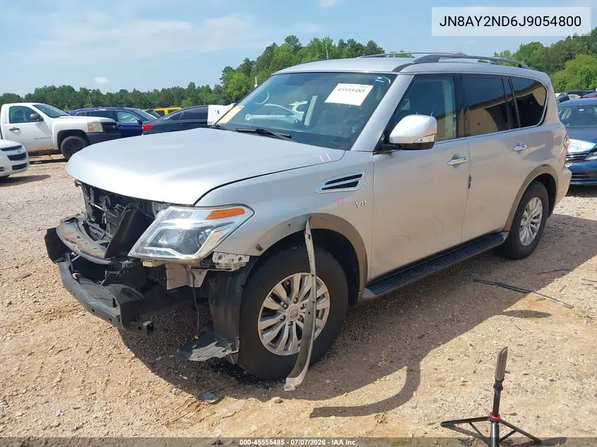 2018 Nissan Armada Sv VIN: JN8AY2ND6J9054800 Lot: 45555485