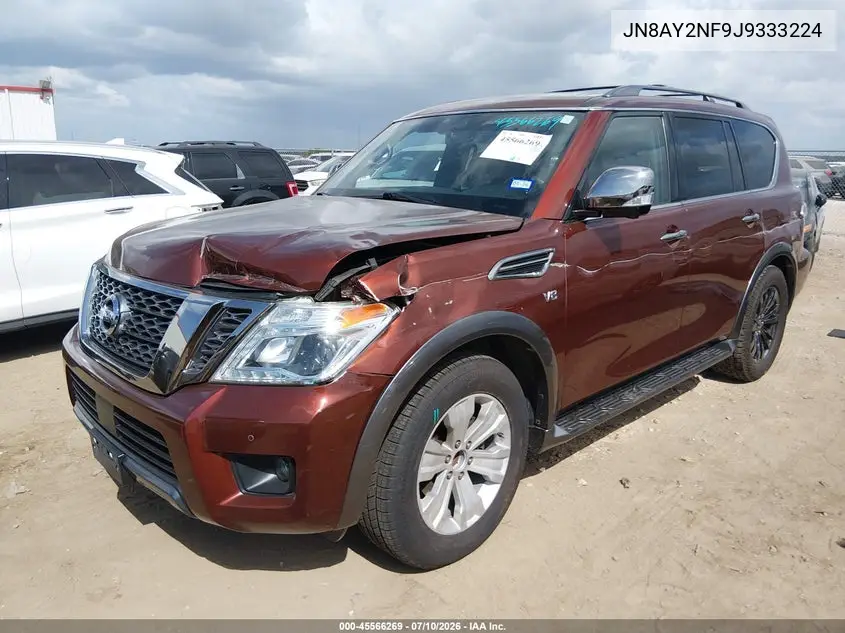 2018 Nissan Armada Platinum VIN: JN8AY2NF9J9333224 Lot: 45566269