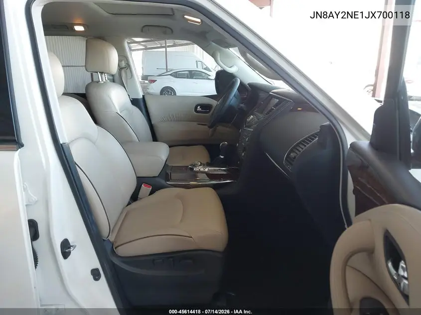 2018 Nissan Armada Platinum VIN: JN8AY2NE1JX700118 Lot: 45614418
