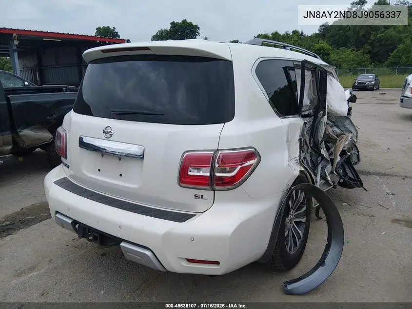 2018 Nissan Armada Sl VIN: JN8AY2ND8J9056337 Lot: 45638107
