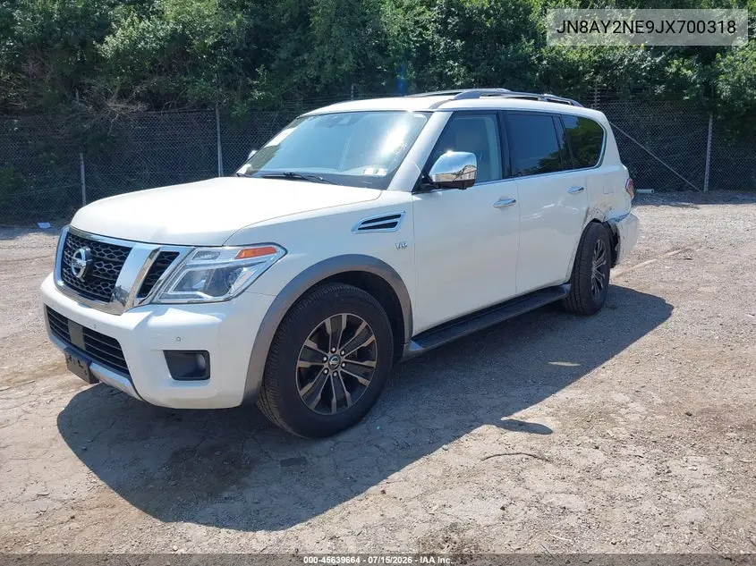 2018 Nissan Armada Platinum VIN: JN8AY2NE9JX700318 Lot: 45639664
