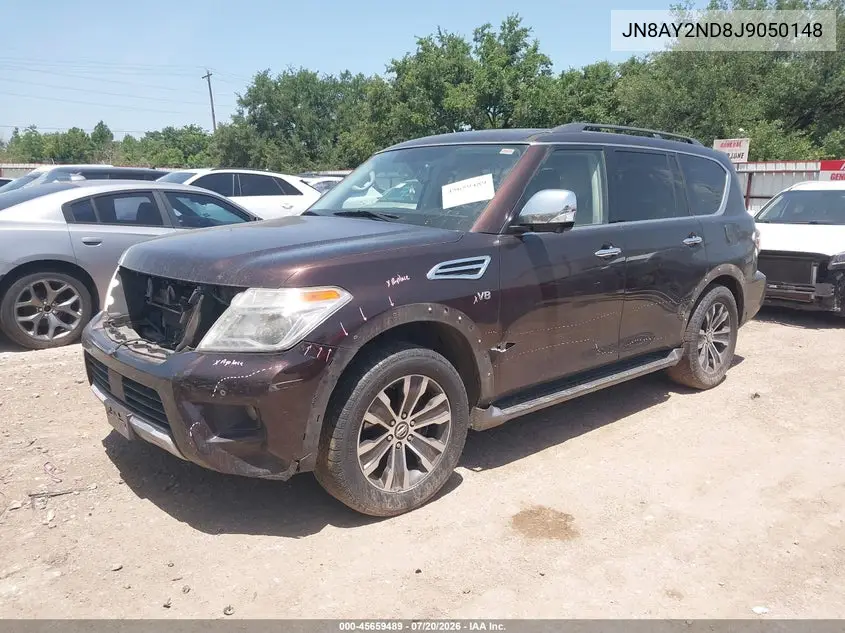 2018 Nissan Armada Sl VIN: JN8AY2ND8J9050148 Lot: 45659489