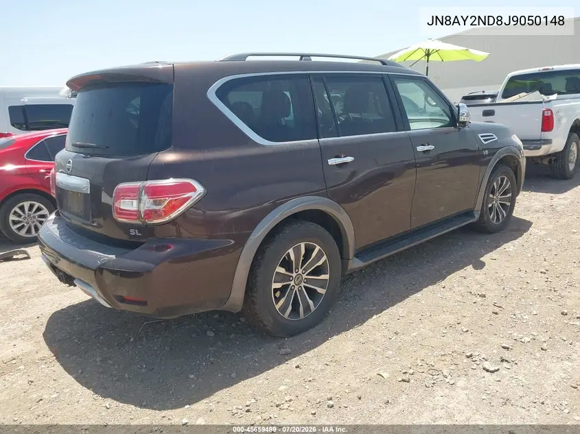 2018 Nissan Armada Sl VIN: JN8AY2ND8J9050148 Lot: 45659489