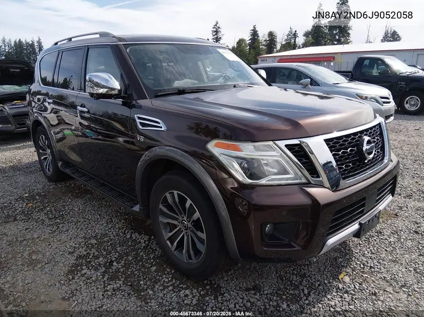 2018 Nissan Armada Sl VIN: JN8AY2ND6J9052058 Lot: 45673346