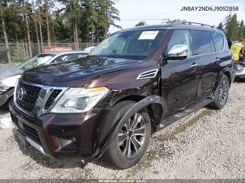 2018 Nissan Armada Sl VIN: JN8AY2ND6J9052058 Lot: 45673346