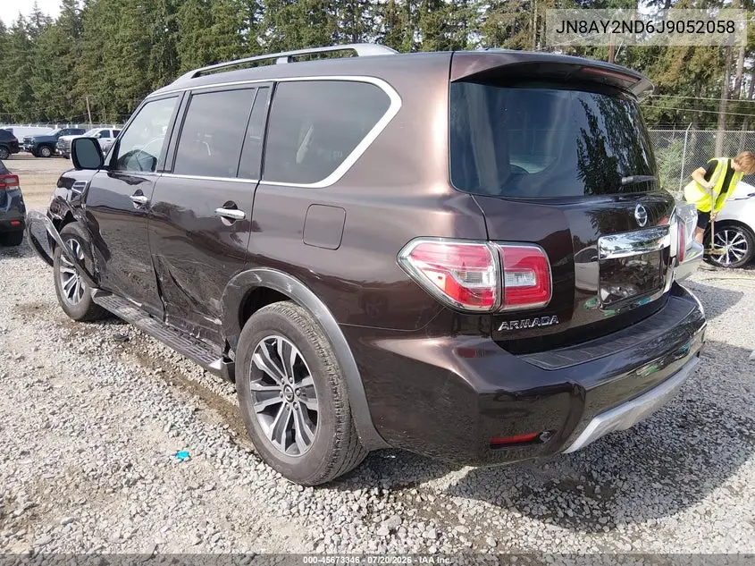 2018 Nissan Armada Sl VIN: JN8AY2ND6J9052058 Lot: 45673346