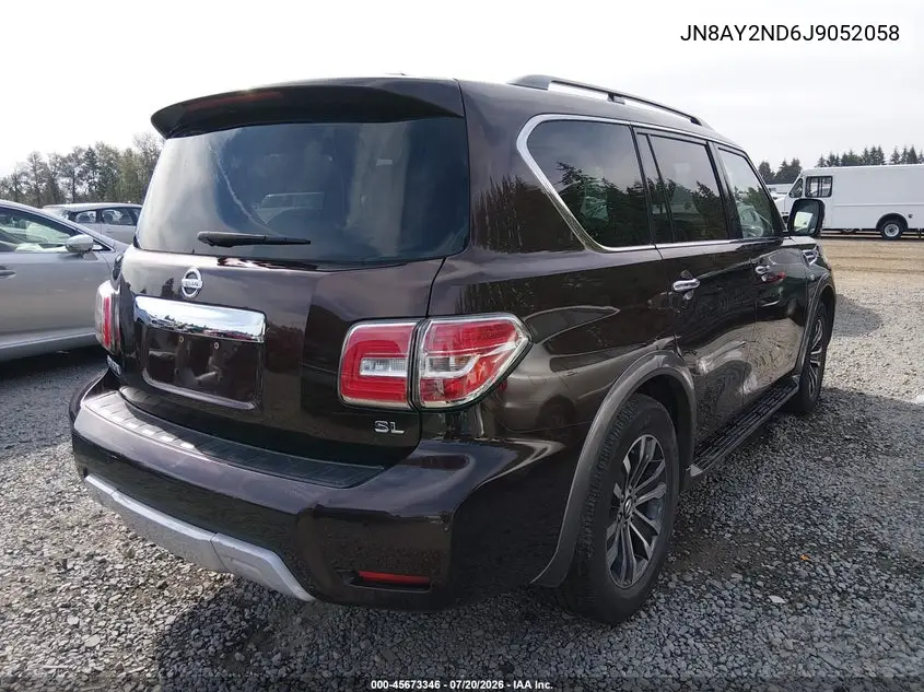 2018 Nissan Armada Sl VIN: JN8AY2ND6J9052058 Lot: 45673346