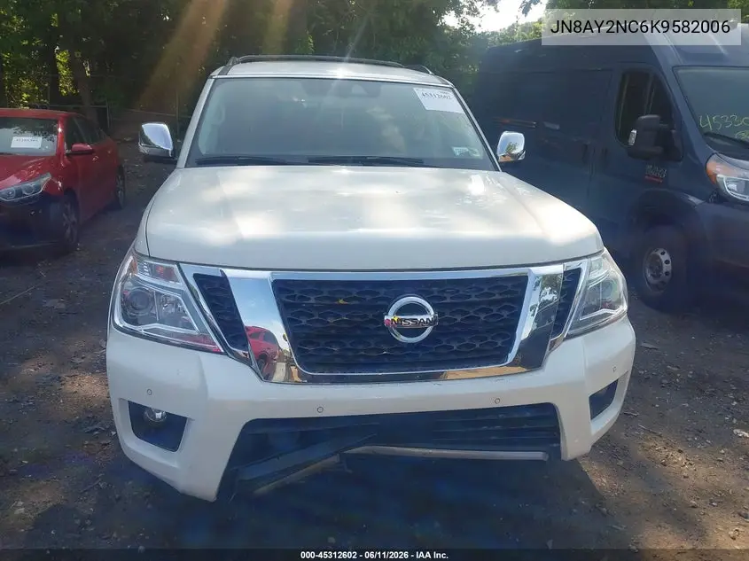 2019 Nissan Armada Platinum VIN: JN8AY2NC6K9582006 Lot: 45312602