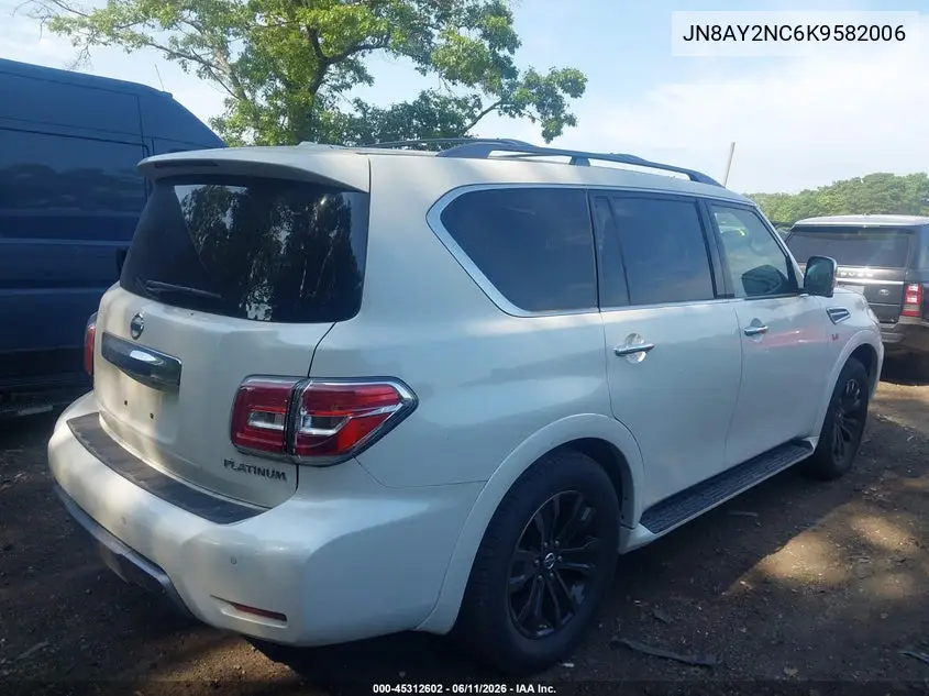 2019 Nissan Armada Platinum VIN: JN8AY2NC6K9582006 Lot: 45312602