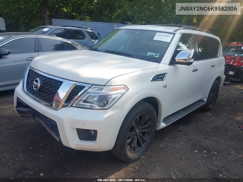 2019 Nissan Armada Platinum VIN: JN8AY2NC6K9582006 Lot: 45312602