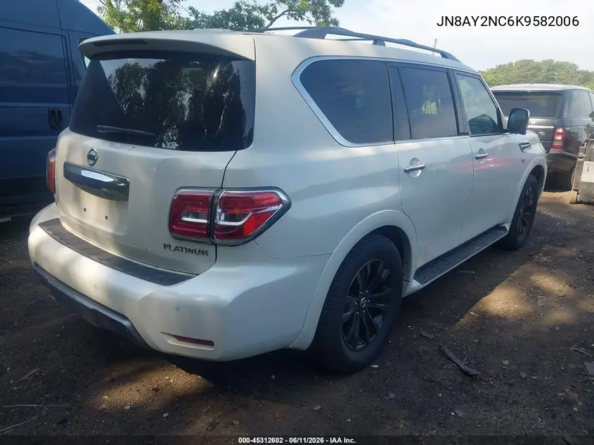 2019 Nissan Armada Platinum VIN: JN8AY2NC6K9582006 Lot: 45312602