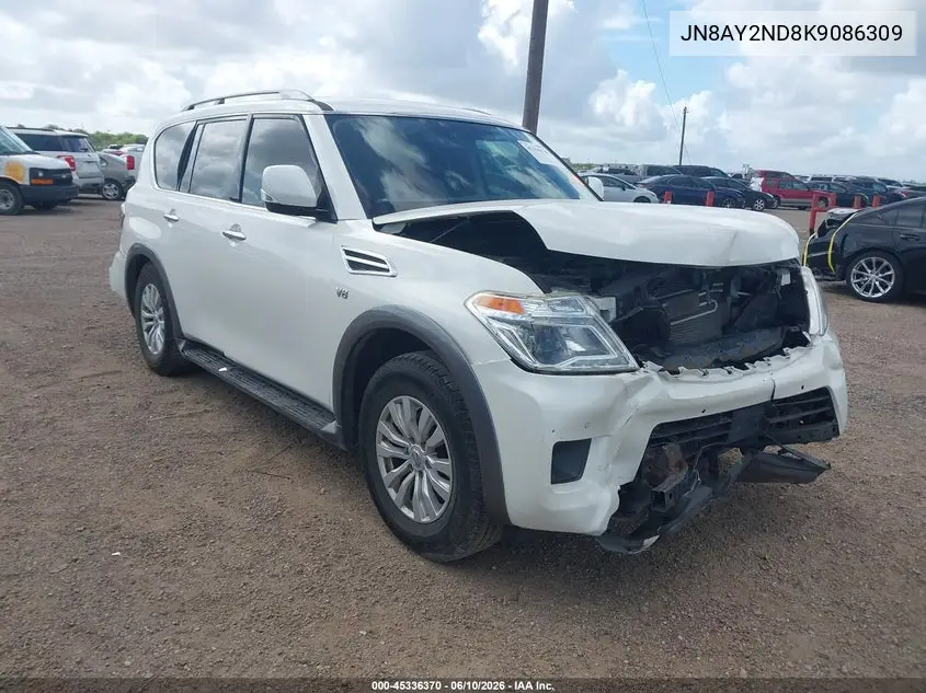 2019 Nissan Armada Sv VIN: JN8AY2ND8K9086309 Lot: 45336370