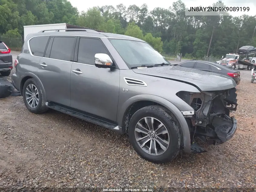 2019 Nissan Armada Sl VIN: JN8AY2ND9K9089199 Lot: 45384563