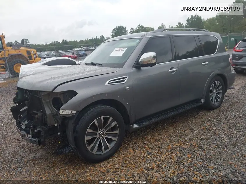 2019 Nissan Armada Sl VIN: JN8AY2ND9K9089199 Lot: 45384563