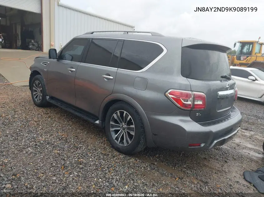 2019 Nissan Armada Sl VIN: JN8AY2ND9K9089199 Lot: 45384563