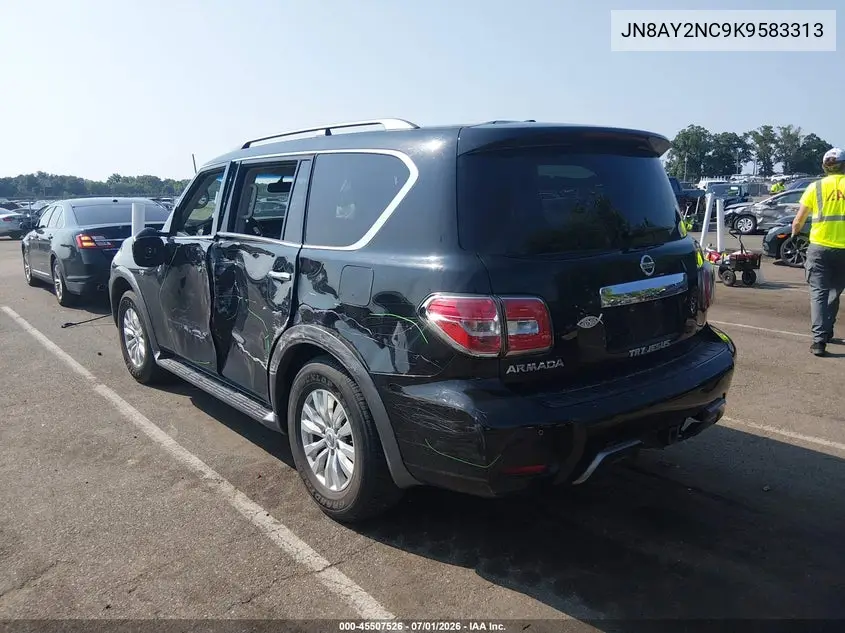 2019 Nissan Armada Sv VIN: JN8AY2NC9K9583313 Lot: 45507526