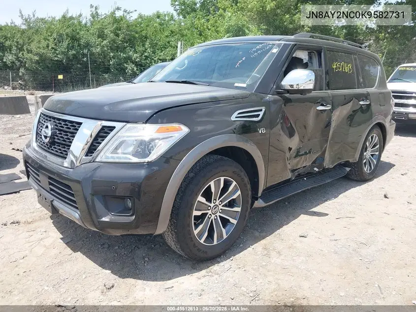 2019 Nissan Armada Sl VIN: JN8AY2NC0K9582731 Lot: 45512613