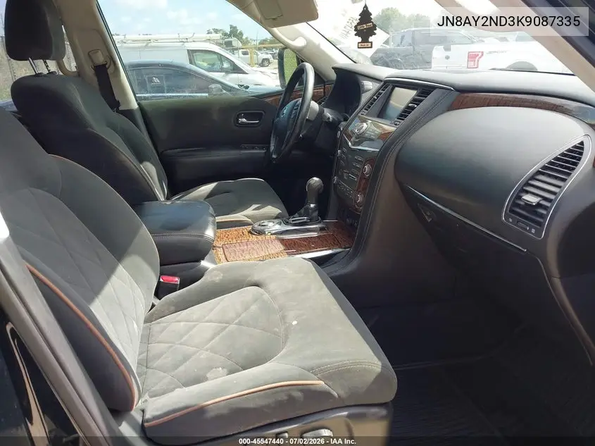 2019 Nissan Armada Sv VIN: JN8AY2ND3K9087335 Lot: 45547440