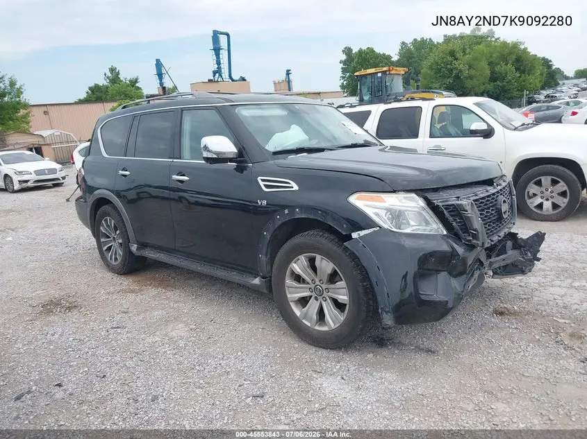2019 Nissan Armada Sl VIN: JN8AY2ND7K9092280 Lot: 45553843