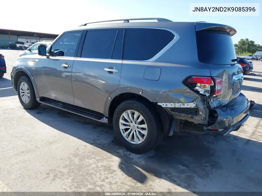 2019 Nissan Armada Sv VIN: JN8AY2ND2K9085396 Lot: 45555228