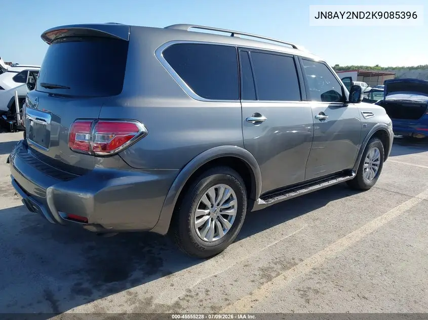 2019 Nissan Armada Sv VIN: JN8AY2ND2K9085396 Lot: 45555228
