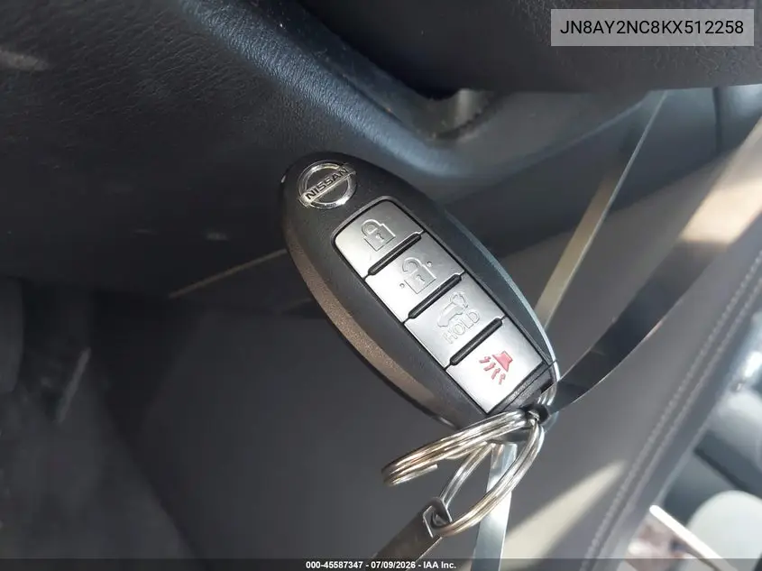 2019 Nissan Armada Sv VIN: JN8AY2NC8KX512258 Lot: 45587347