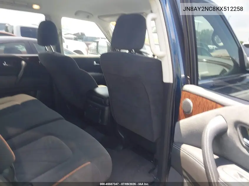 2019 Nissan Armada Sv VIN: JN8AY2NC8KX512258 Lot: 45587347
