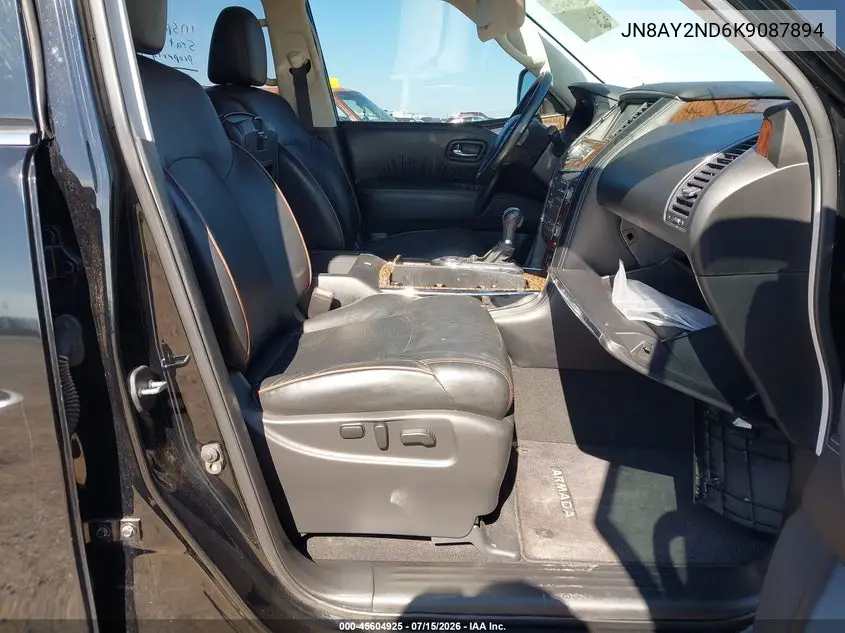 2019 Nissan Armada Sl VIN: JN8AY2ND6K9087894 Lot: 45604925