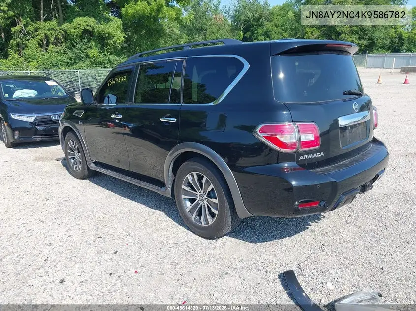 2019 Nissan Armada Sl VIN: JN8AY2NC4K9586782 Lot: 45614320