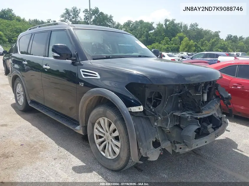 2019 Nissan Armada Sv VIN: JN8AY2ND7K9088746 Lot: 45633304