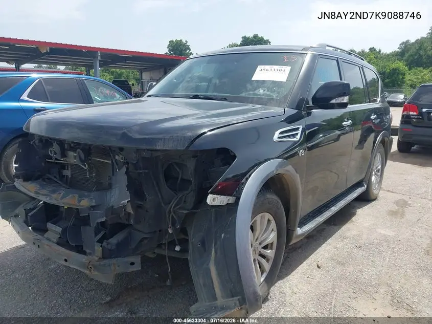 2019 Nissan Armada Sv VIN: JN8AY2ND7K9088746 Lot: 45633304