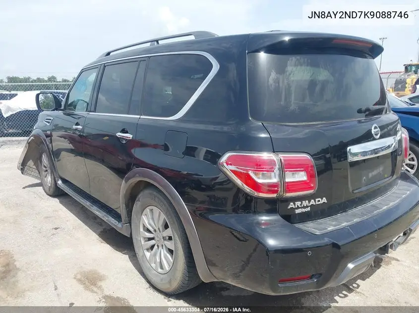 2019 Nissan Armada Sv VIN: JN8AY2ND7K9088746 Lot: 45633304