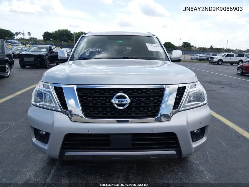 2019 Nissan Armada Sv VIN: JN8AY2ND9K9086903 Lot: 45651658