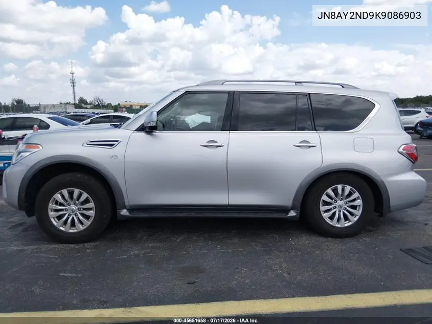 2019 Nissan Armada Sv VIN: JN8AY2ND9K9086903 Lot: 45651658
