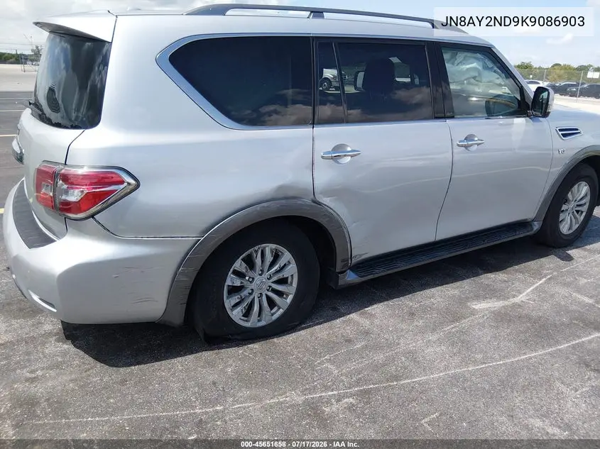 2019 Nissan Armada Sv VIN: JN8AY2ND9K9086903 Lot: 45651658