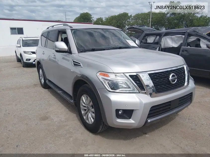 2020 Nissan Armada Sv 4Wd VIN: JN8AY2NC0LX518623 Lot: 45316803