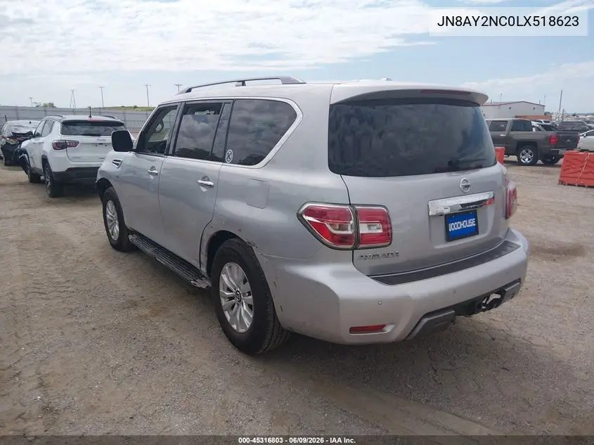 2020 Nissan Armada Sv 4Wd VIN: JN8AY2NC0LX518623 Lot: 45316803