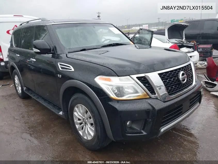 2020 Nissan Armada Sv 2Wd VIN: JN8AY2ND7LX015504 Lot: 45457831